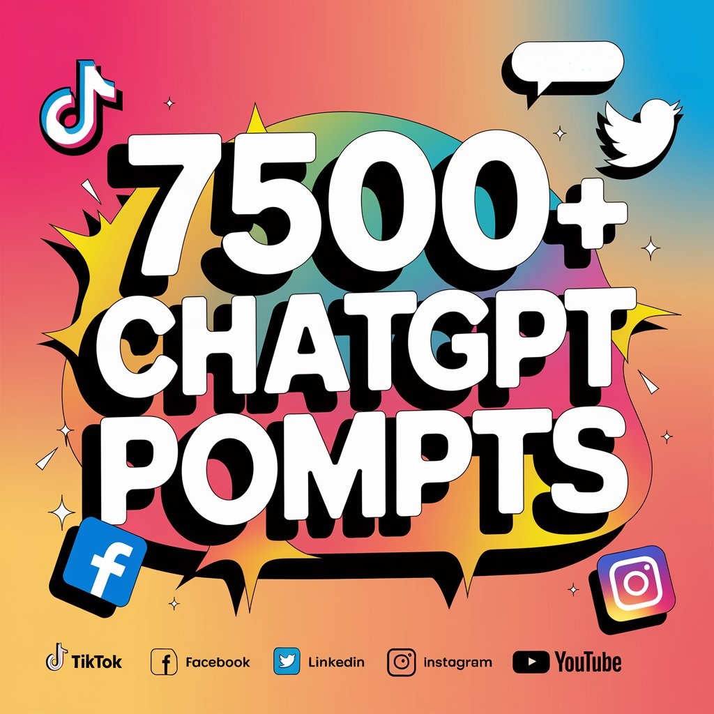 7500+ ChatGPT  prompts for social  media marketing